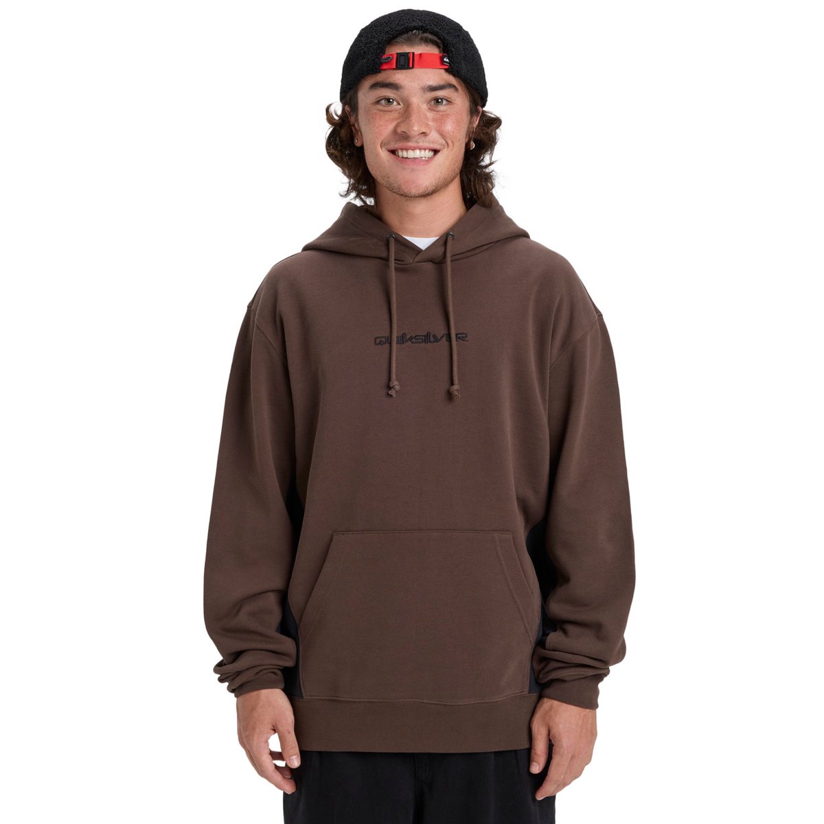 Sweat à capuche CB HOOD marron chocolate brown, QUIKSILVER