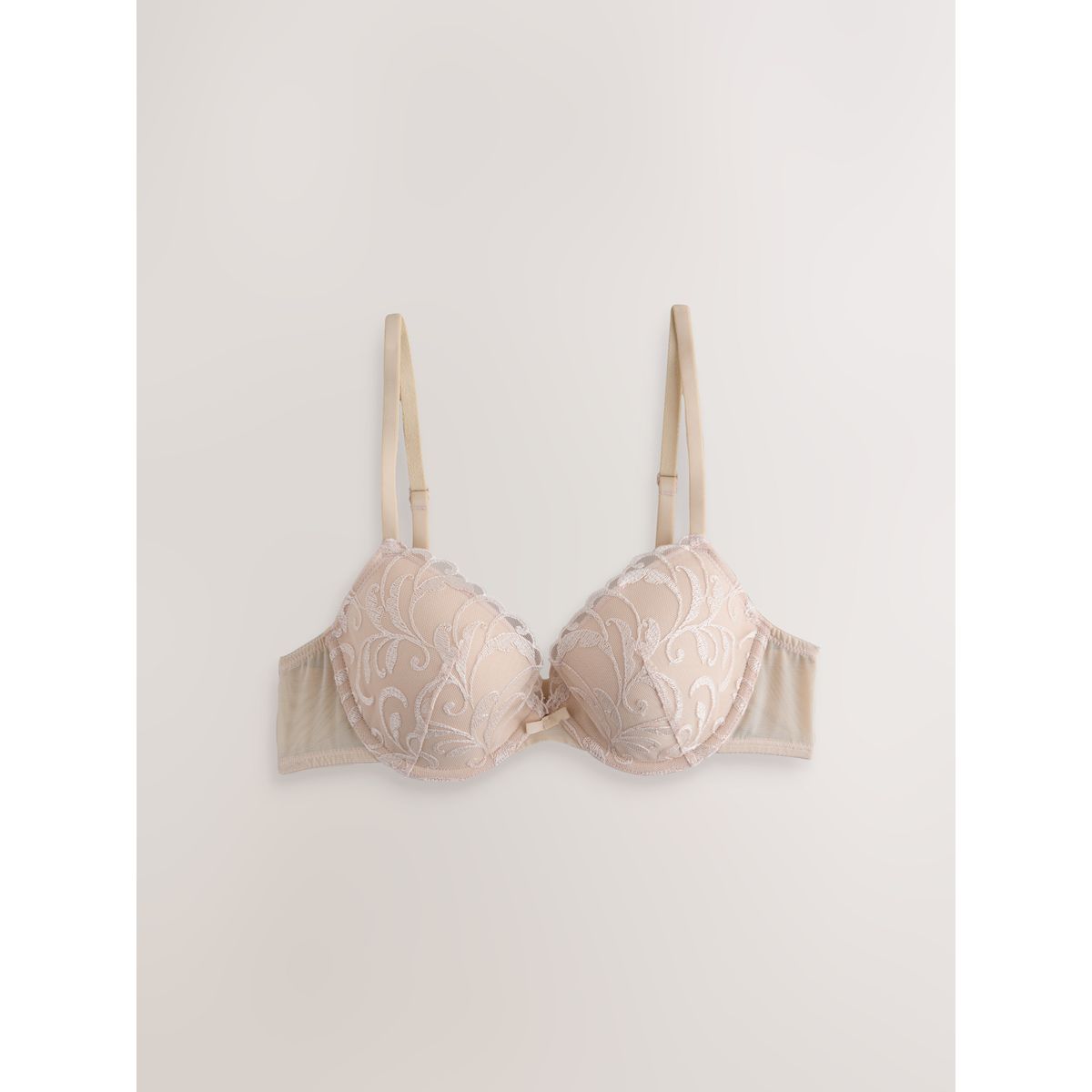 Soutien-gorge rembourré brodé, lot de 2 vert/écru, NEXT