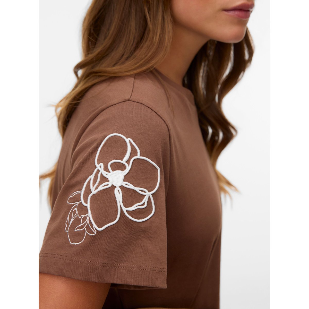 T-Shirt cocoa brown, VERO MODA