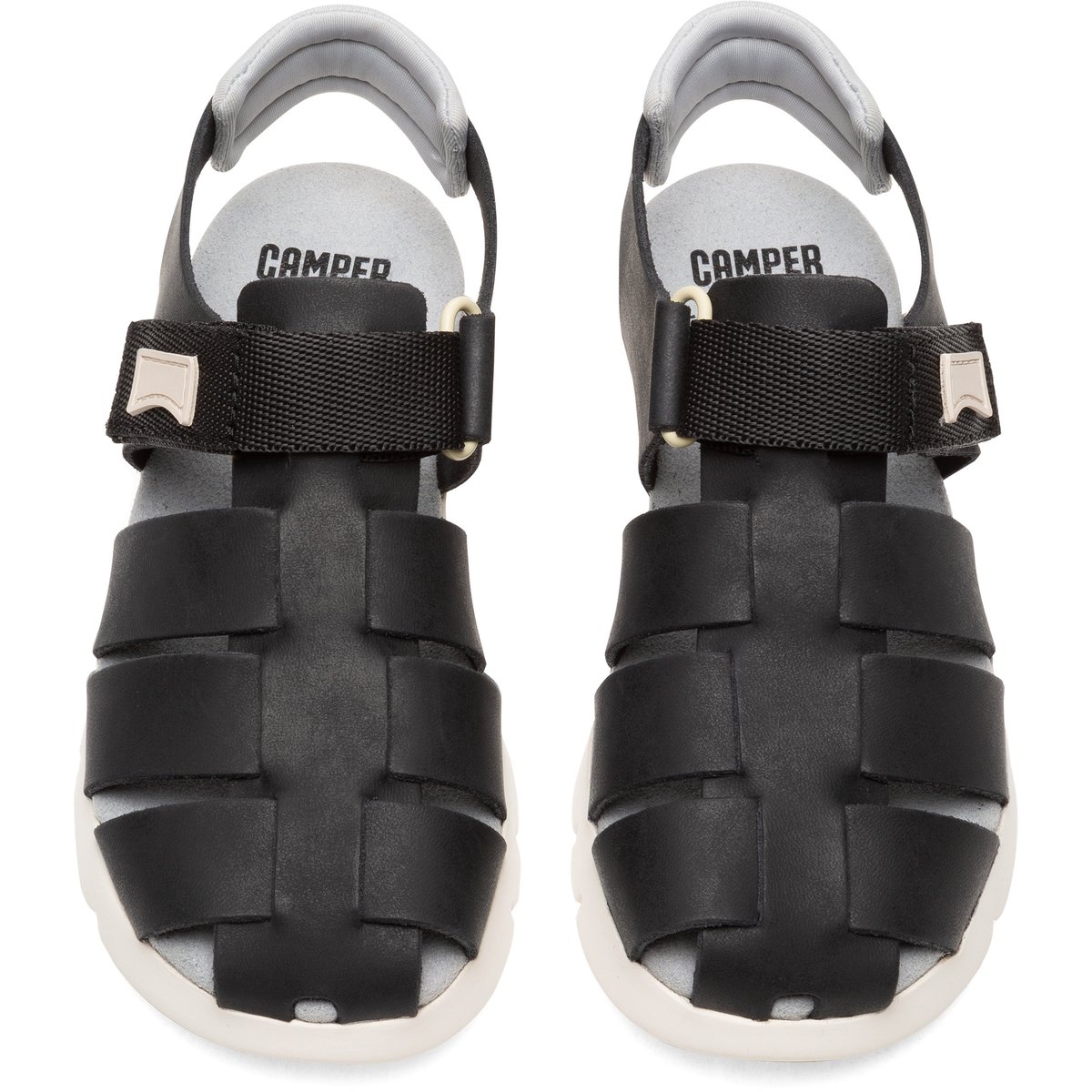 Sandales Cuir Oruga noir, CAMPER