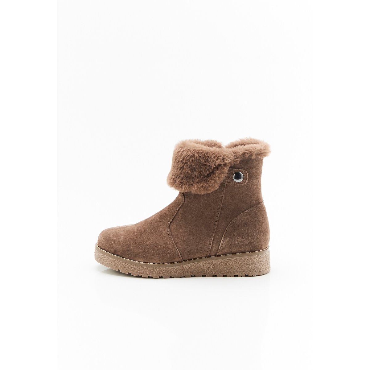 Boots fourrées Thermolactyl marron taupe, DAMART