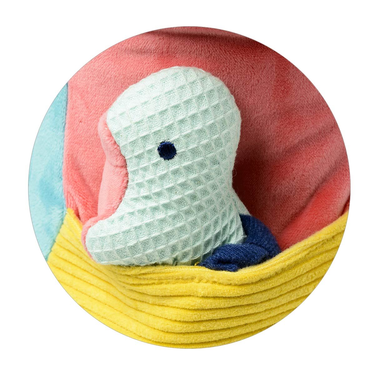 Peluche multi activités Tonio le Dino blanc, OXYBUL