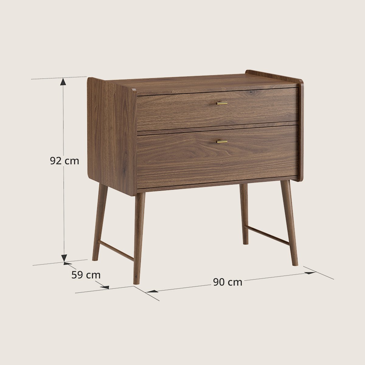 Commode ROSEAU ROSEAU noyer, PETITE AMELIE