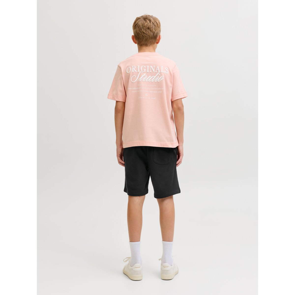 Short En Molleton noire - black, JACK & JONES JUNIOR