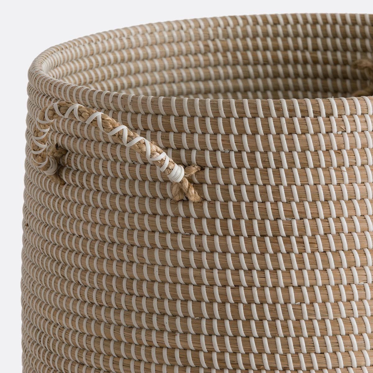 Cesto com tampa, alt. 58 cm, Natala natural, LA REDOUTE INTERIEURS