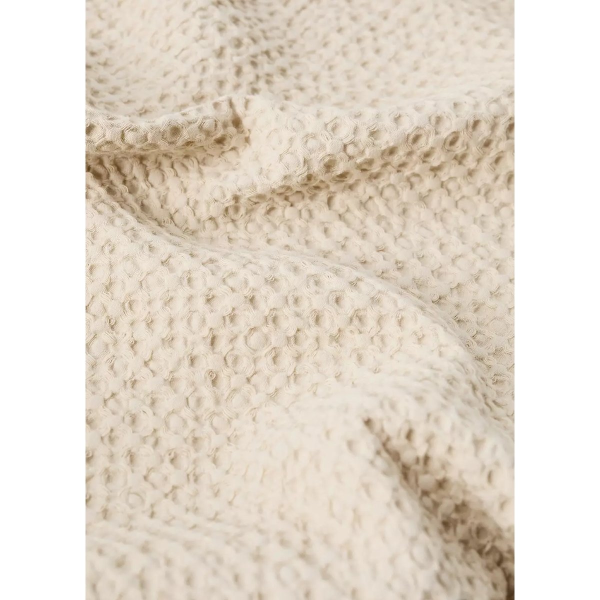 Housse de couette coton gaufré garment-dyed lit 180/200 cm beige, MANGO HOME