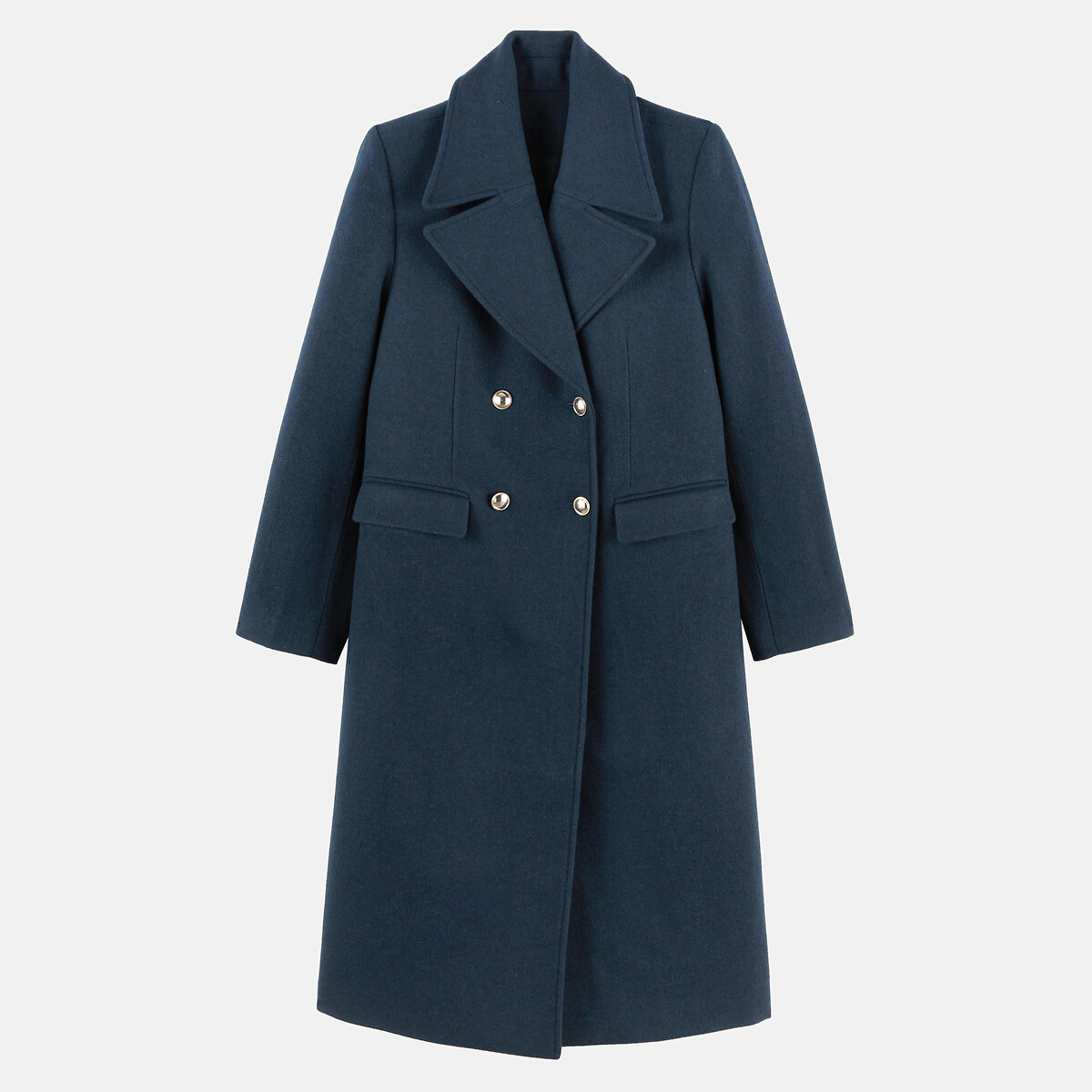 Manteau long, style officier bleu marine, LA REDOUTE COLLECTIONS
