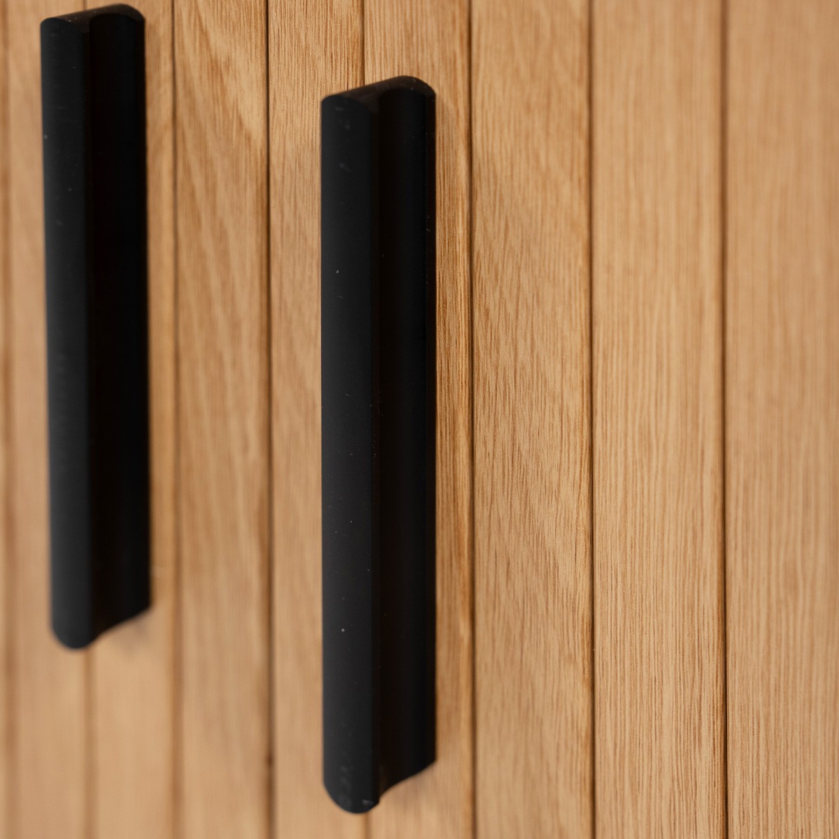Meuble TV 2 portes 2 niches - SORA chêne, HOMIFAB