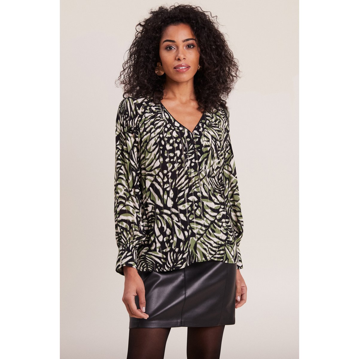 Blouse manches longues vert, BREAL