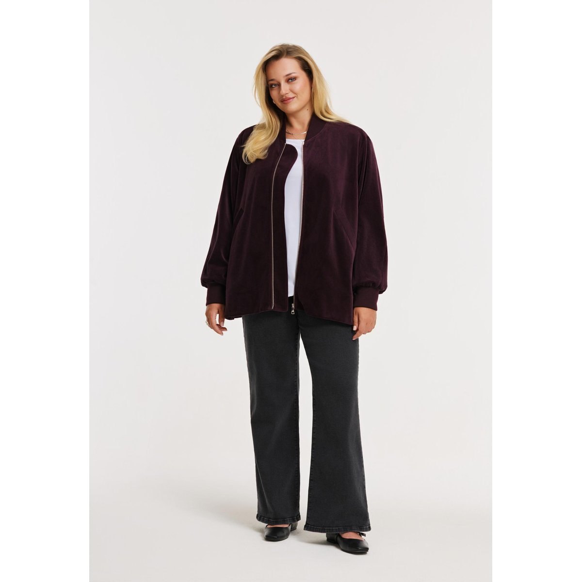 Jacket avec manches longues rouge foncé, YOEK