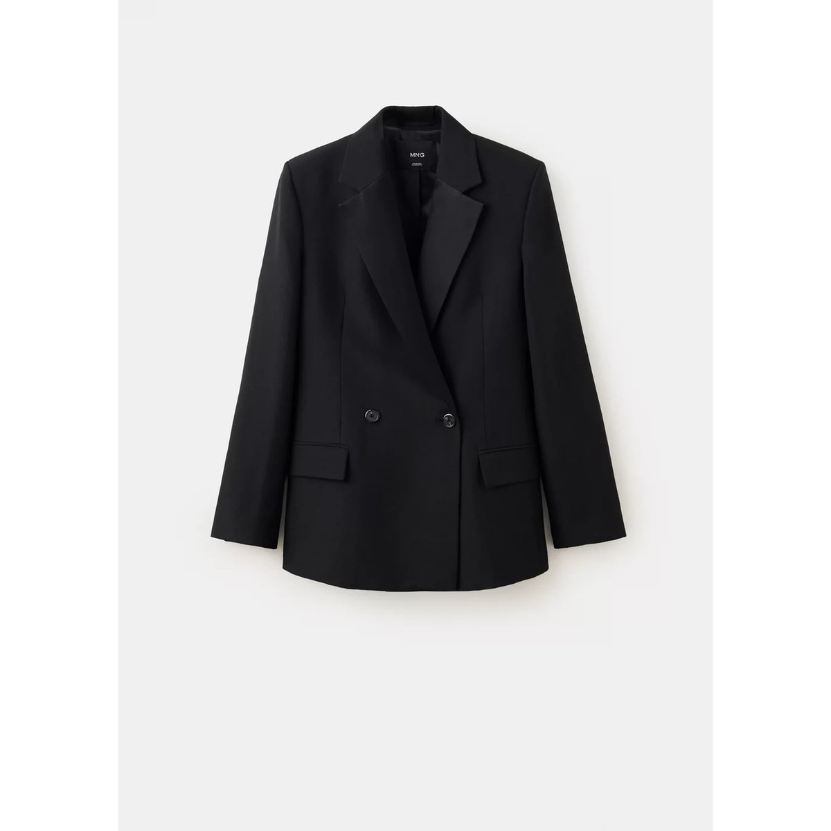 Blazer costume double boutonnage noir, MANGO