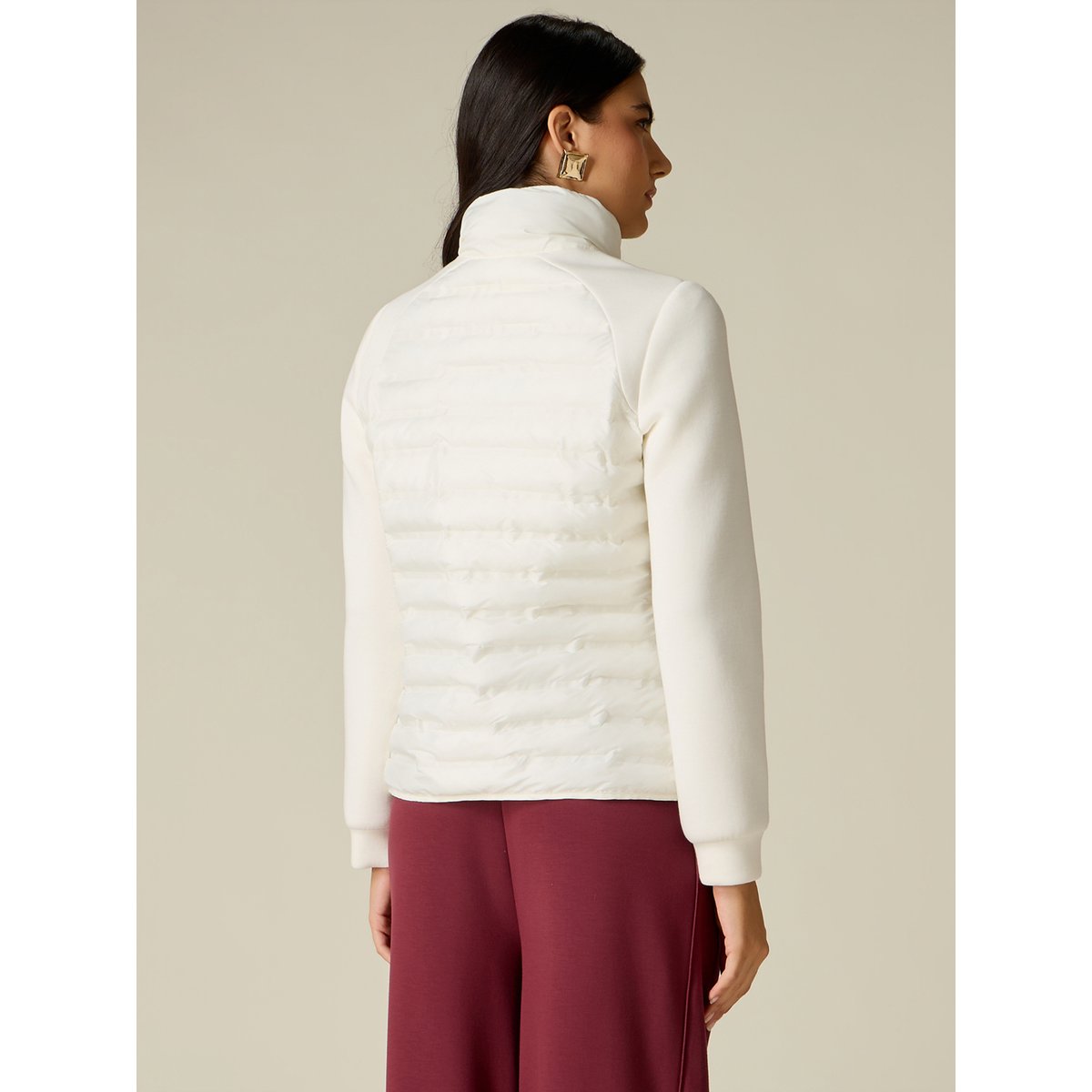 Veste matelassée légère avec manches blanc, OLTRE
