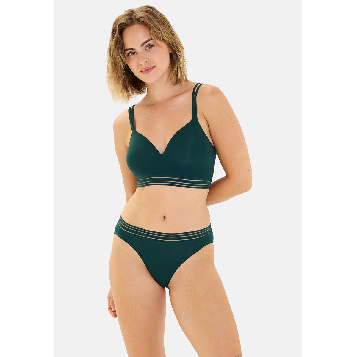 Brassière Zen Light vert forêt, BILLET DOUX