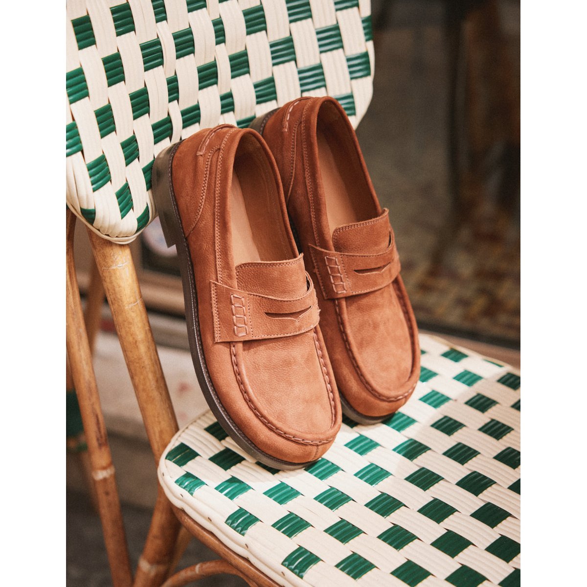 Mocassins FARIS nubuck cognac, ODAJE