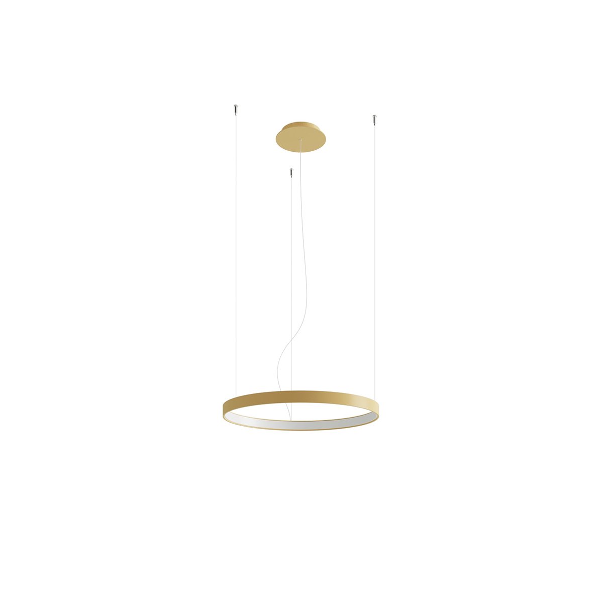 Lustre Aluminium Doré LED 1 Rio doré, EDEN