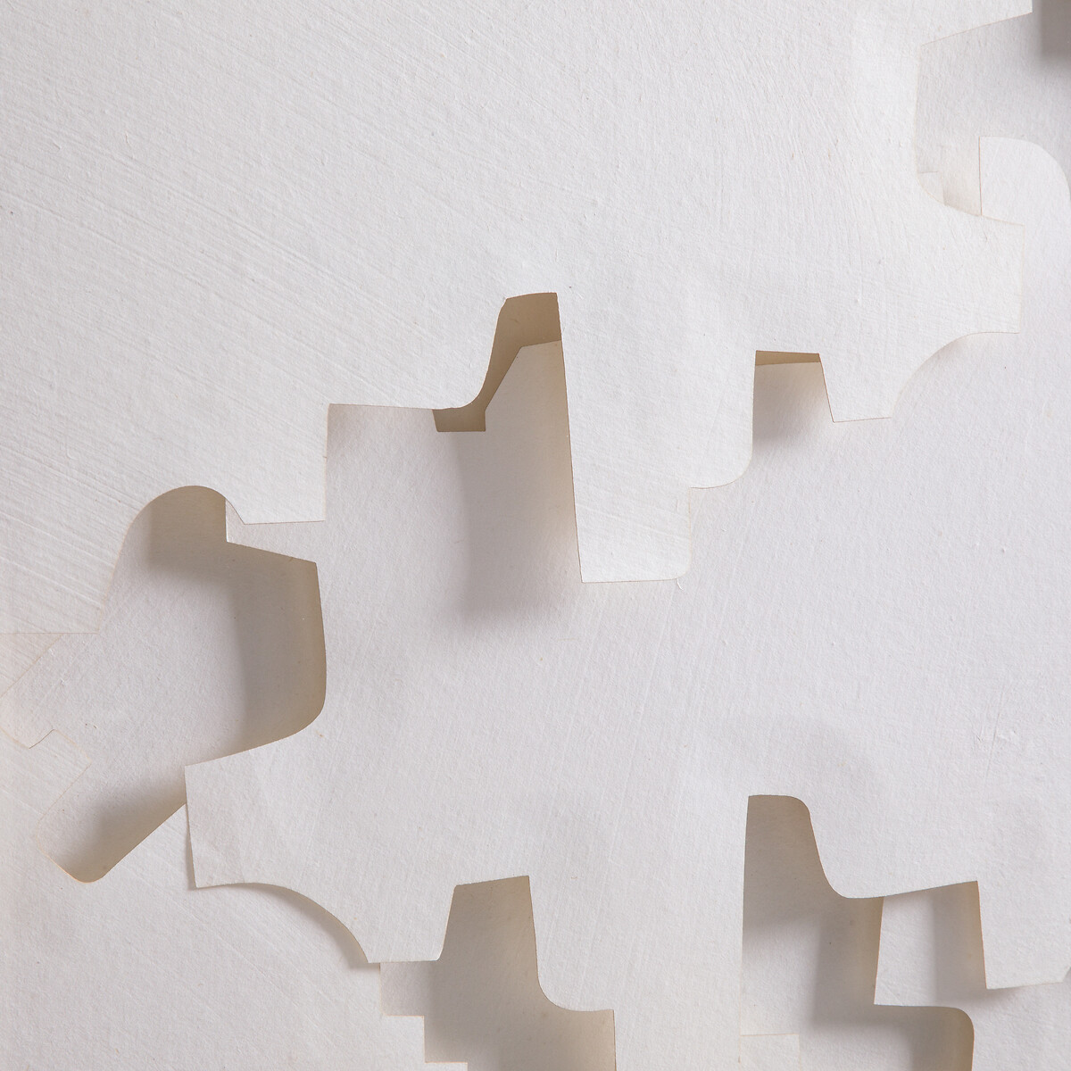 Tableau en relief, en papier découpé, NYMIA blanc, AM.PM