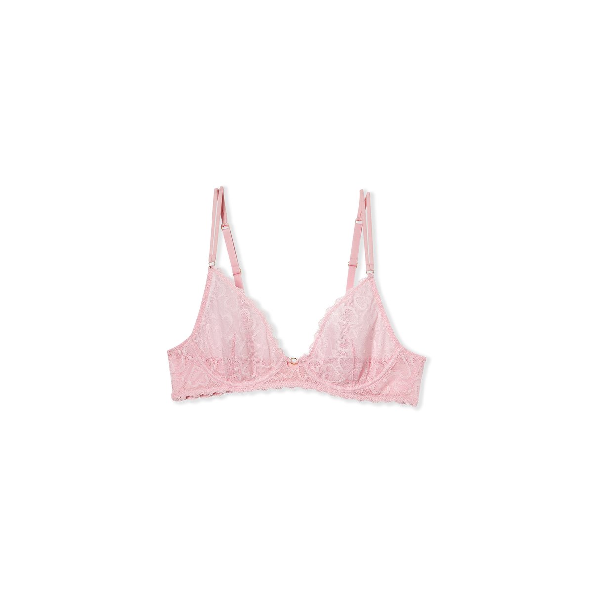 Soutien-gorge classique avec motifs cœurs COEURS rose, ETAM
