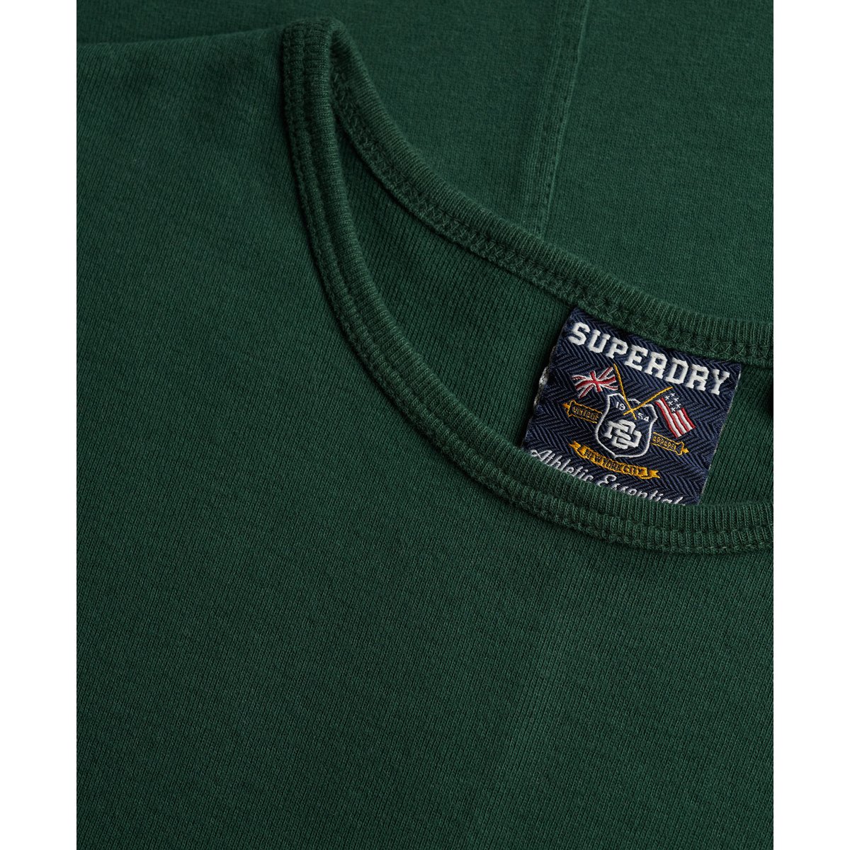 T-shirt Athletic Essential vert émail, SUPERDRY