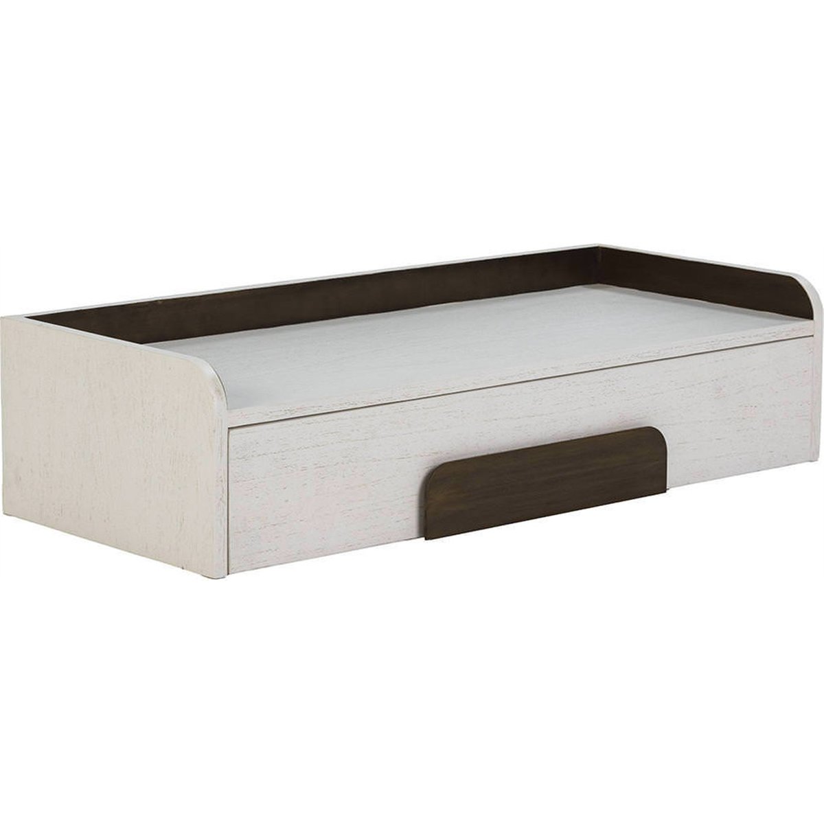 Console en bois de cèdre et métal blanc et doré, RECOLLECTION