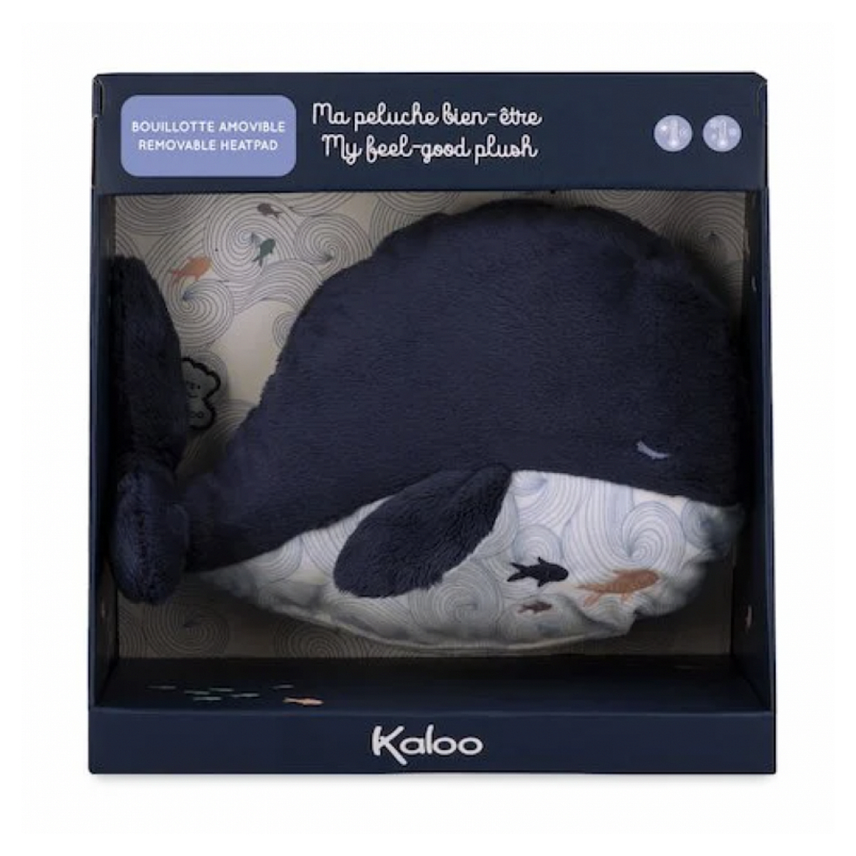Peluche bouillotte bleu, KALOO