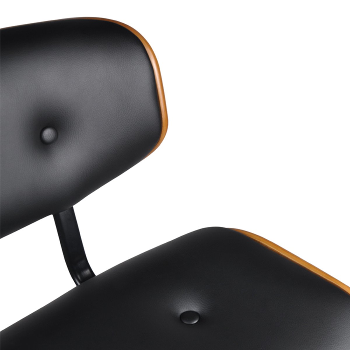 Chaise de bar réglable 65/86 cm en cuir synthétique - MELCHIOR noir, MAISON PAVANE