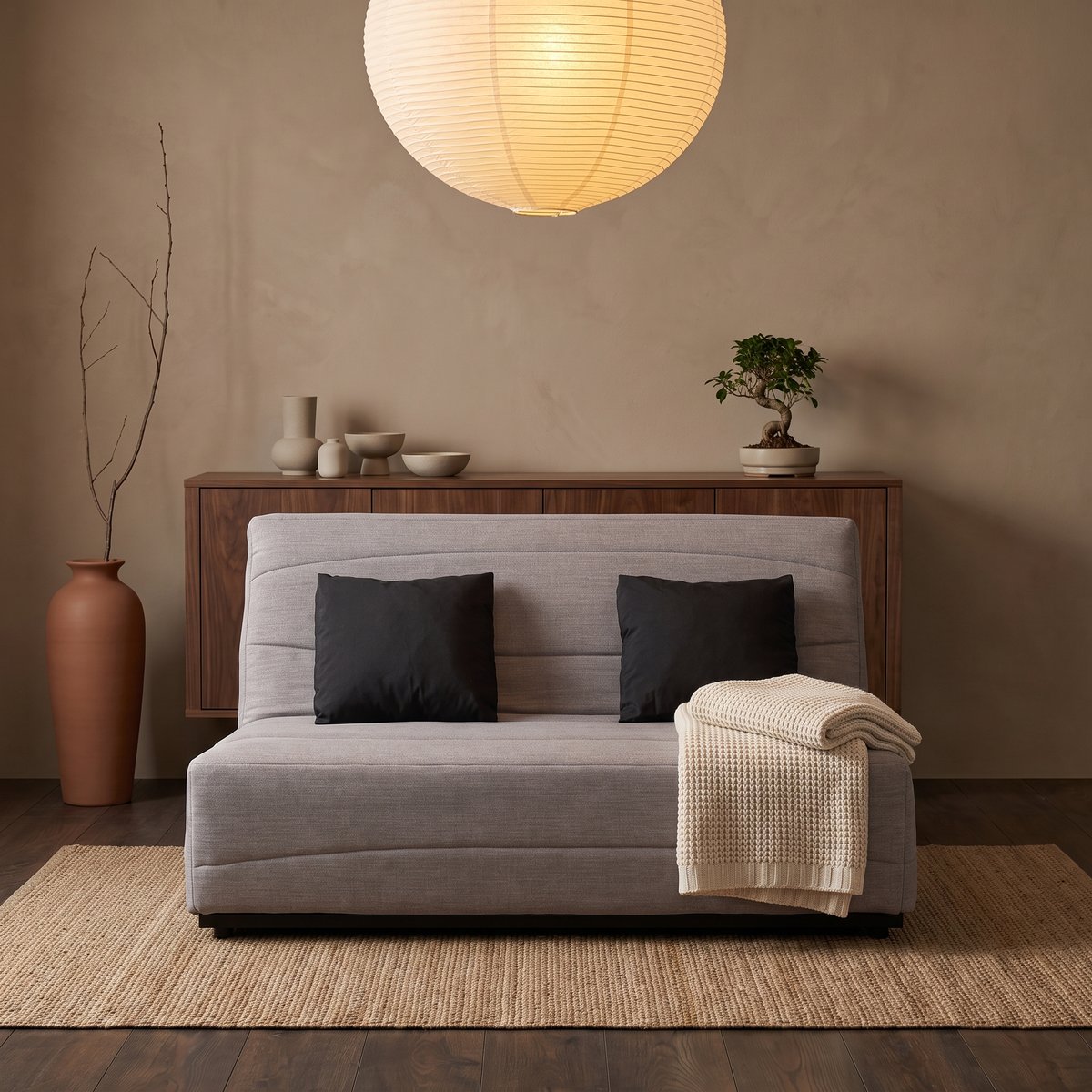 Banquette SL ESTEBAN 160 x 200, cape gris gris, RELAXIMA