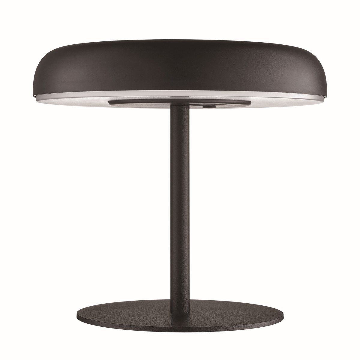 Lampe solaire Ronde, au design épuré d'exterieur en plastique, ELMER Solar noir, NORDLUX