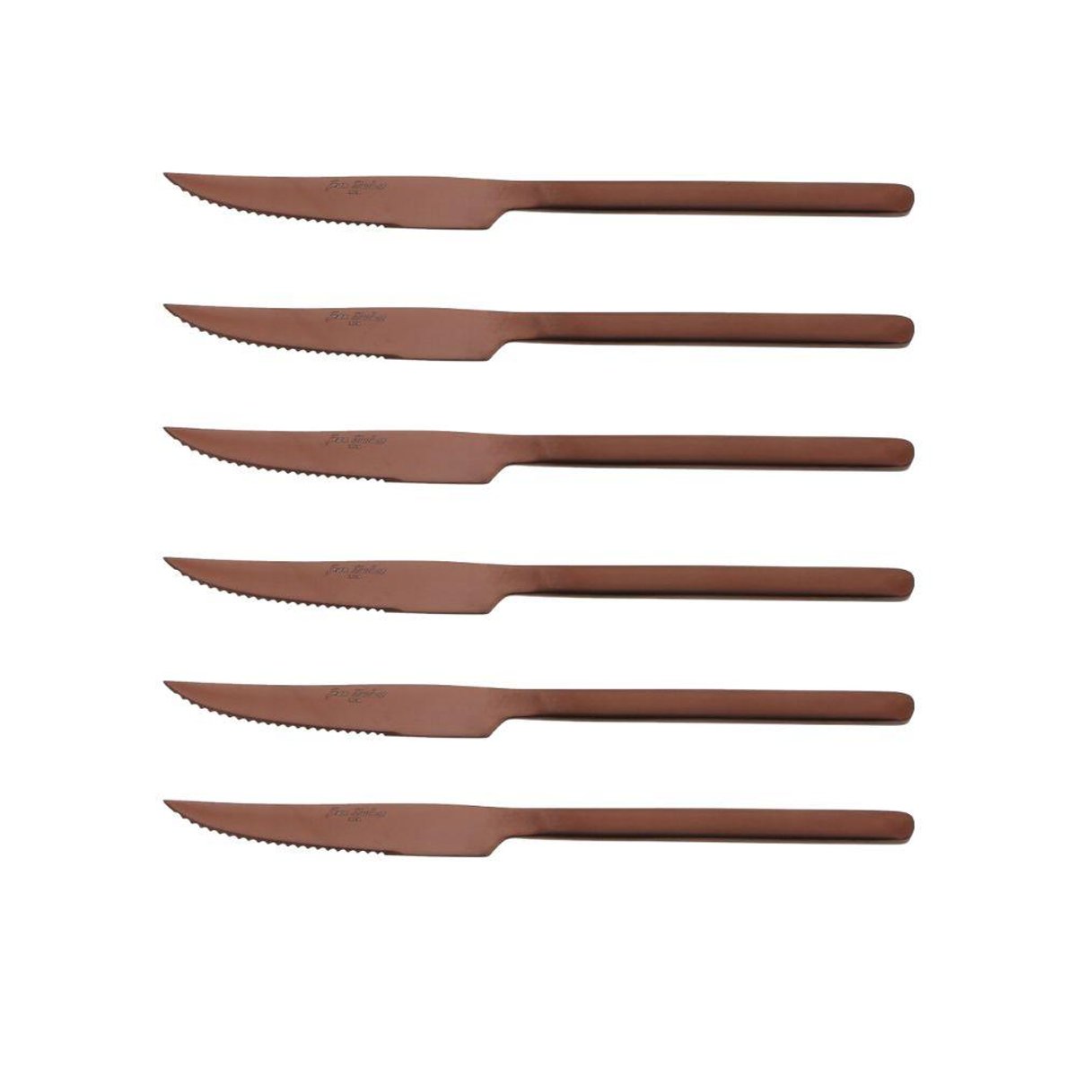 Couteaux de table Anuradha cuivre (lot de 6) cuivre / bronze, JEAN DUBOST