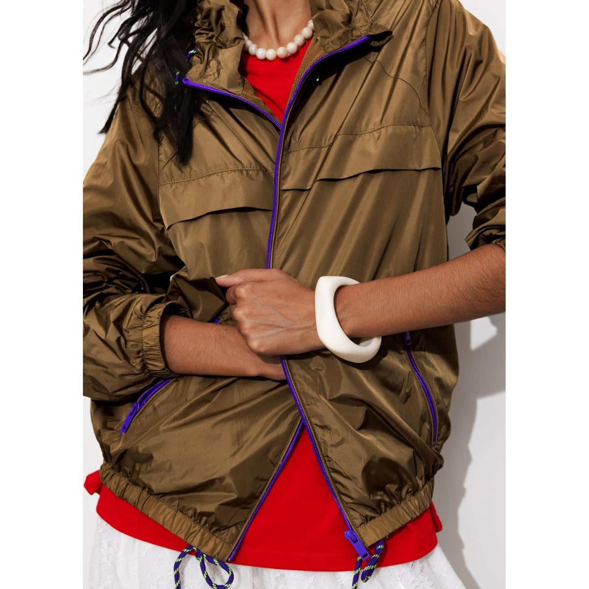 Blouson coupe-vent camel, PROMOD