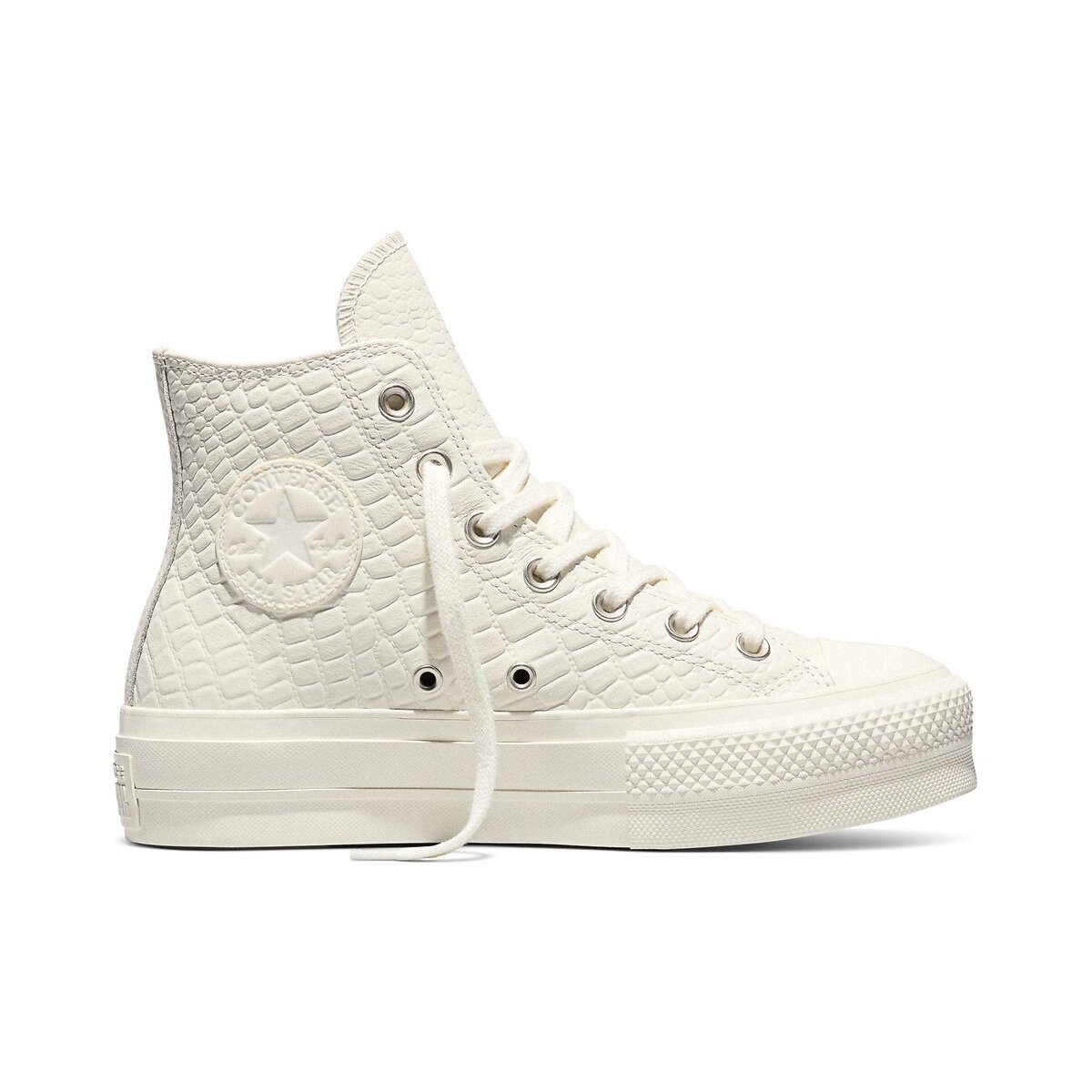 CTAS Lift Animal Croc Trainers ecru , CONVERSE