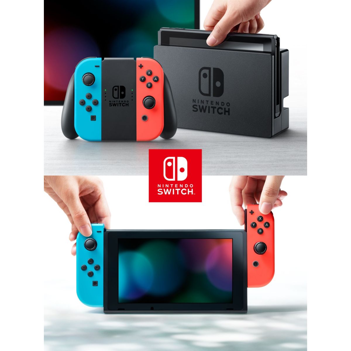 Console Switch Neon Bleue / Rouge couleur unique, NINTENDO