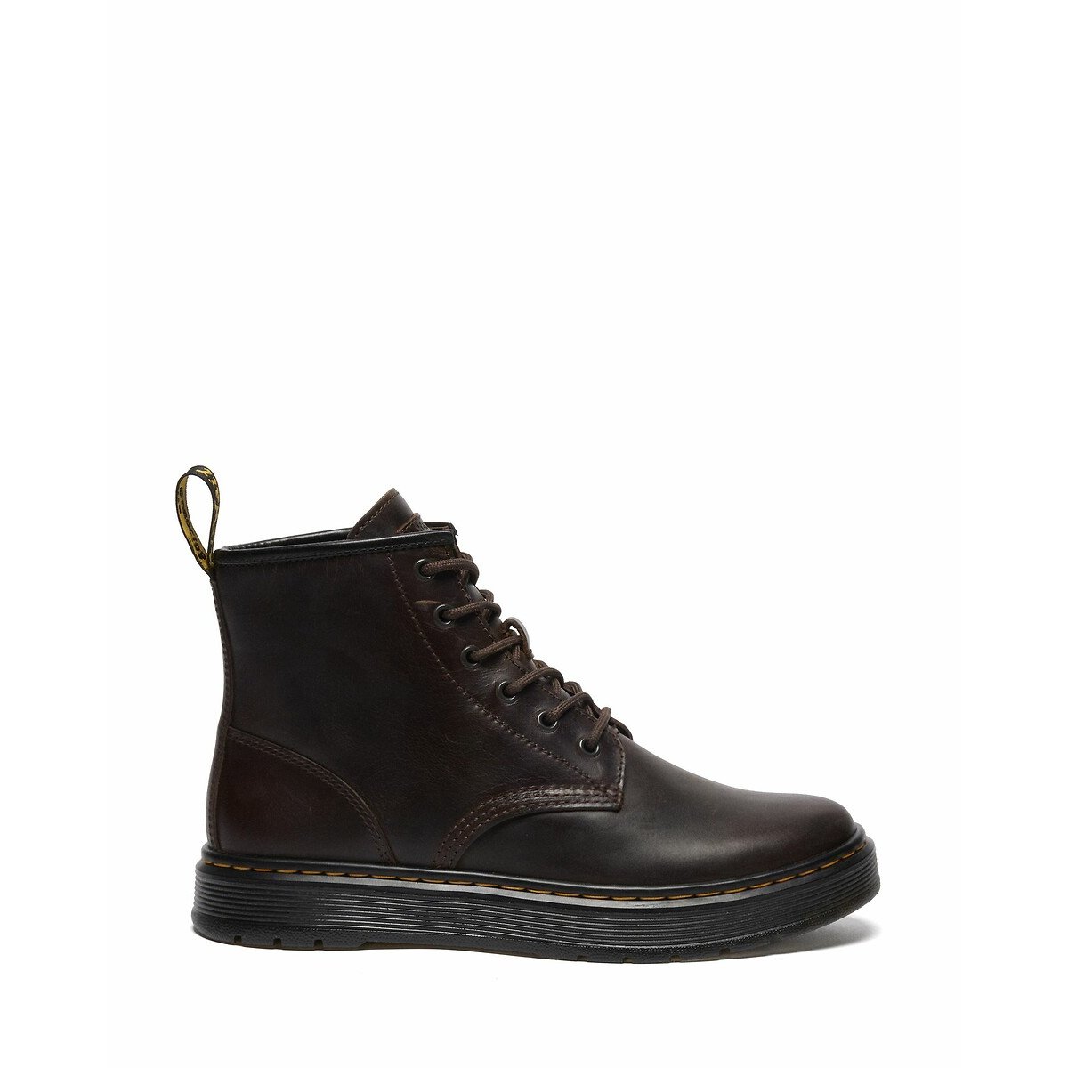 Boots Brookline Chukka en cuir Crazy Horse marron, DR. MARTENS