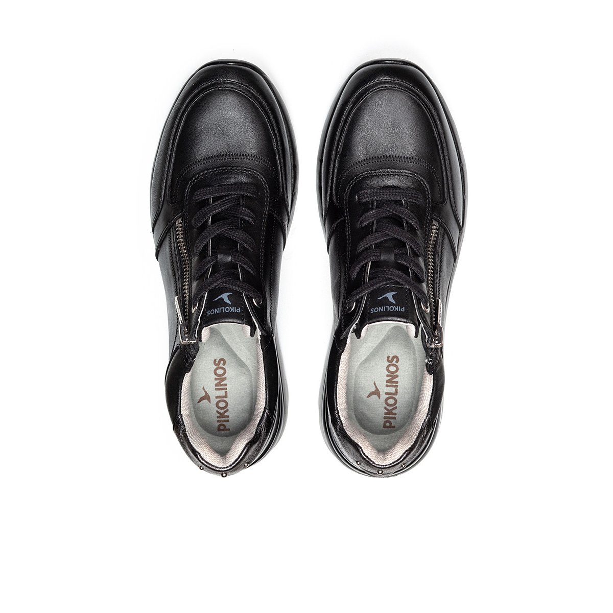 Baskets cuir Cantabria black, PIKOLINOS