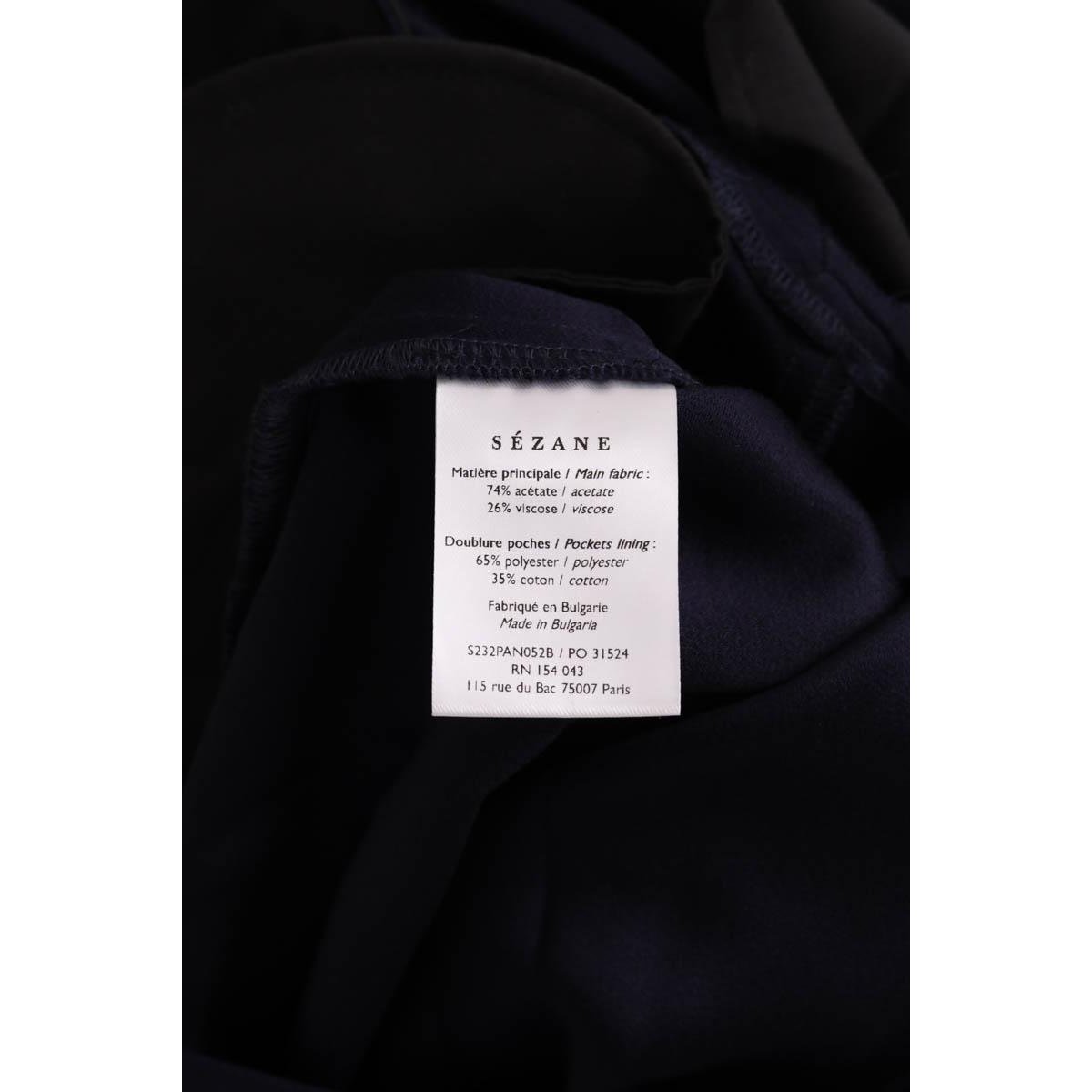 Pantalon droit - Très Bon État bleu, SEZANE