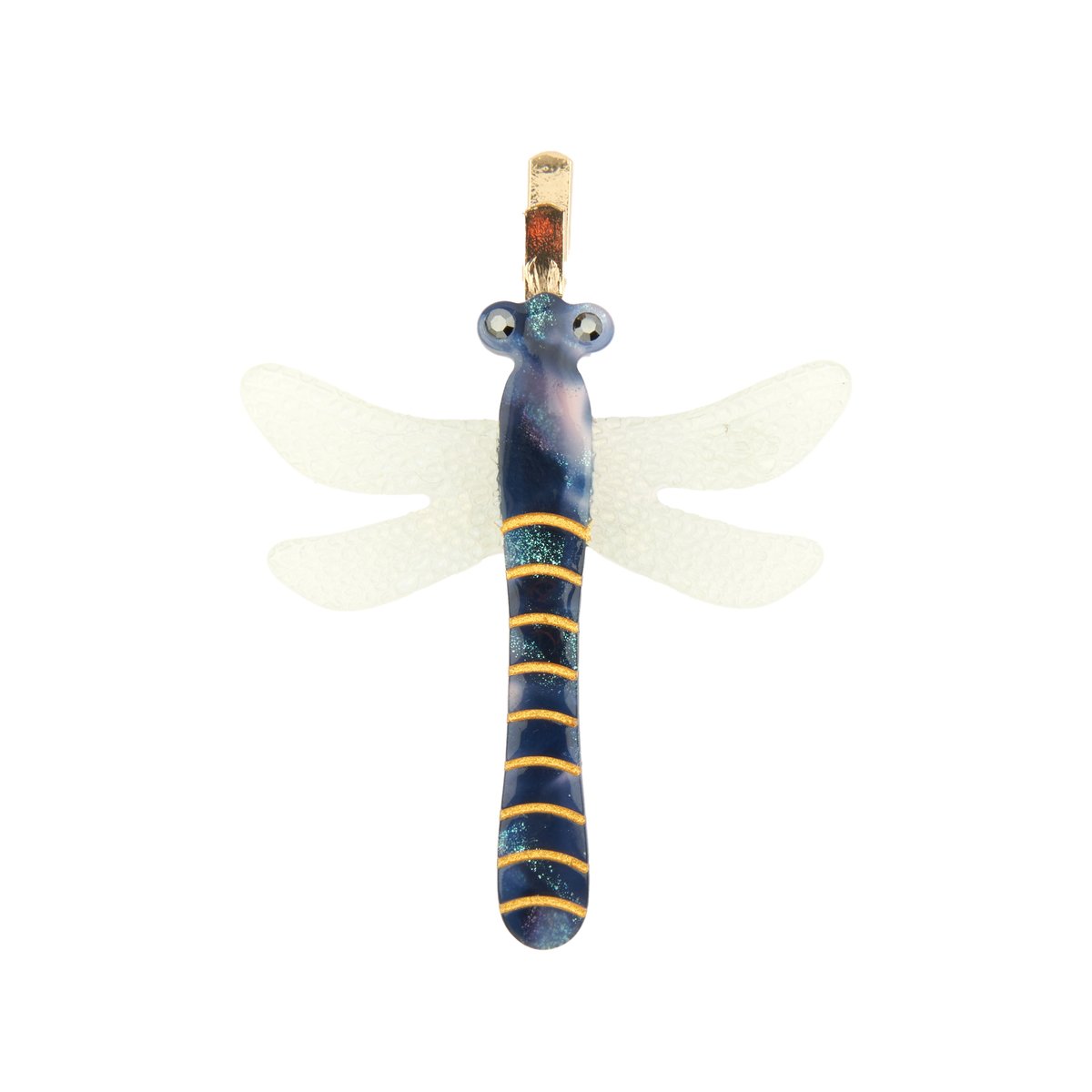 Barrette LIBELLULE bleu irisé, COUCOU SUZETTE