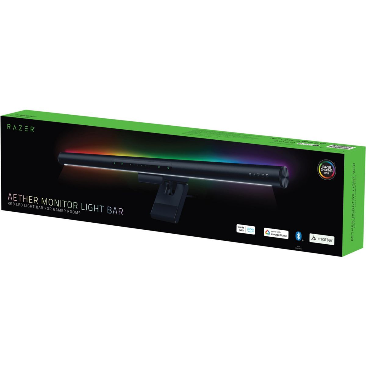 Lampe LED AETHER MONITOR LIGHT BAR couleur unique, RAZER