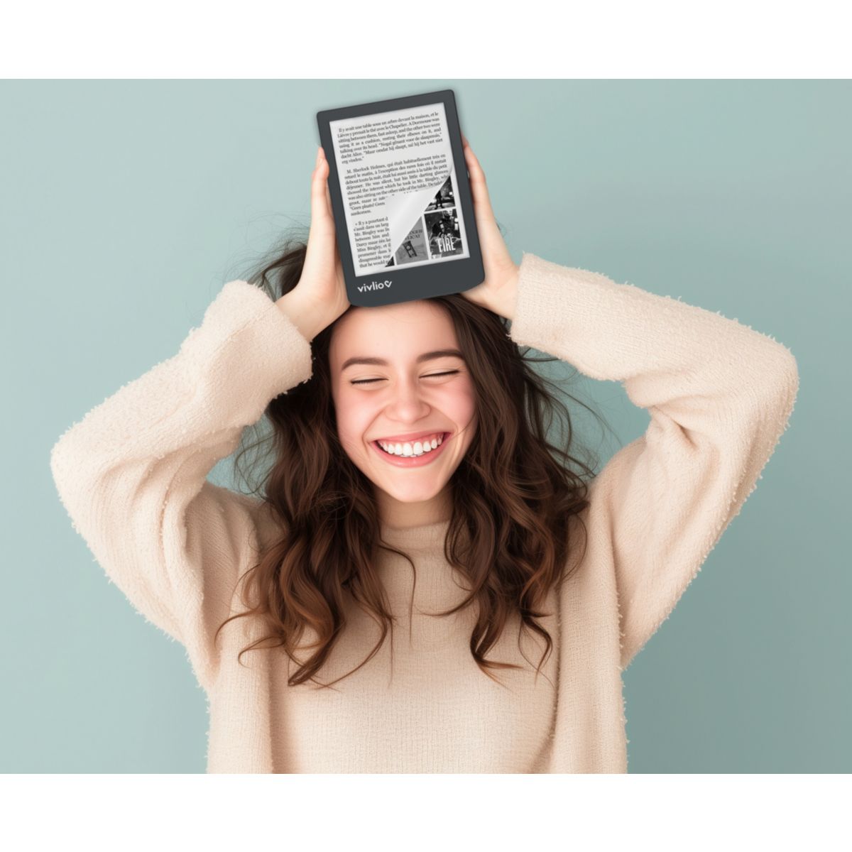 Liseuse eBook Coffret 2en1 Light ZEN+Housse couleur unique, VIVLIO