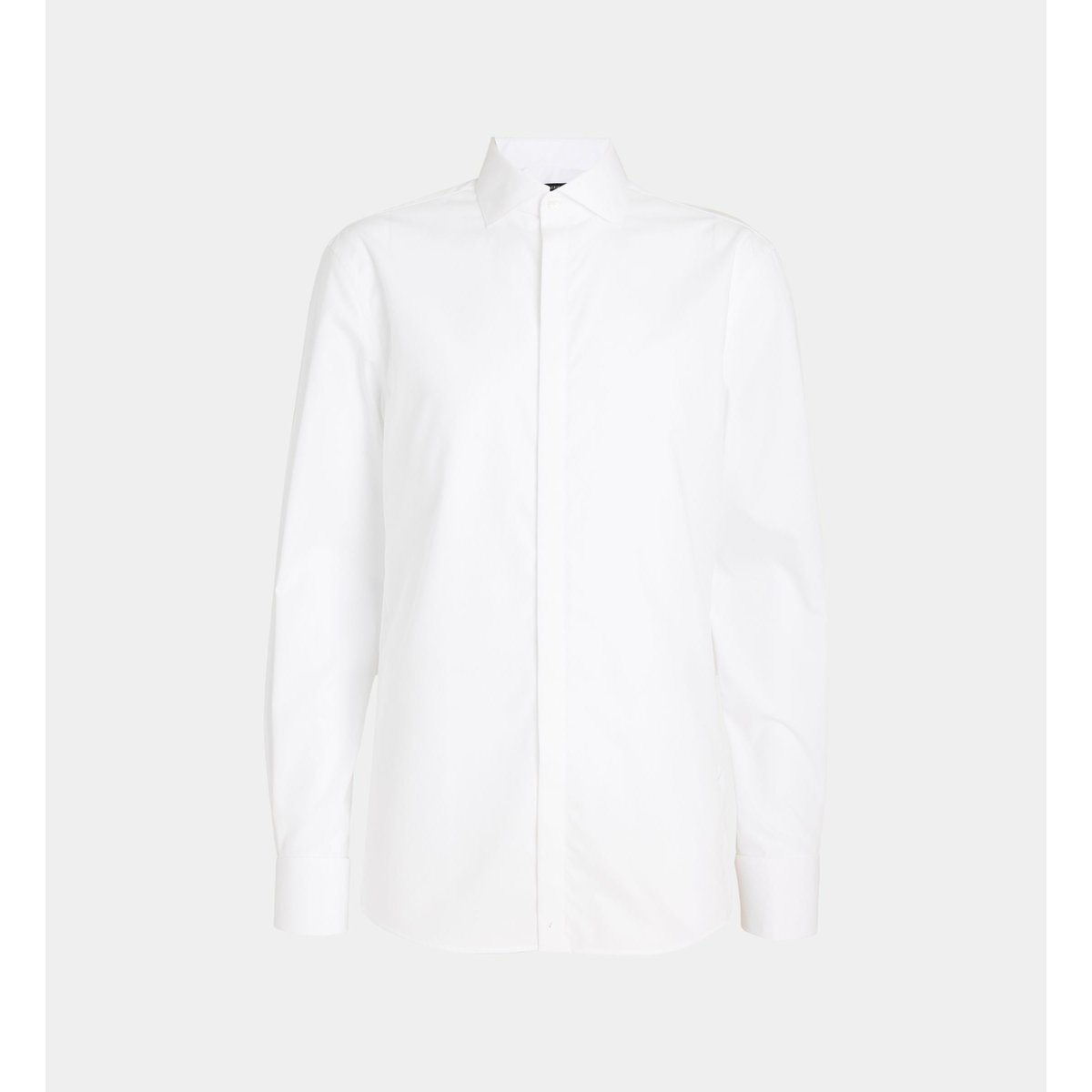 Chemise droite hsreprem sans repassage popeline de coton blanc, GALERIES LAFAYETTE