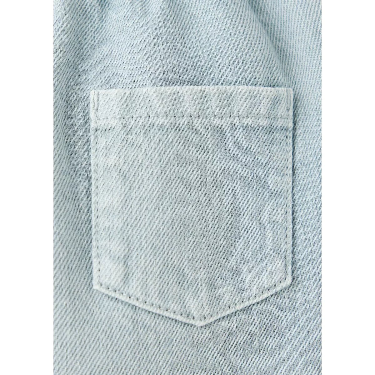 Pantalon droit taille élastique bleu, MANGO BABY