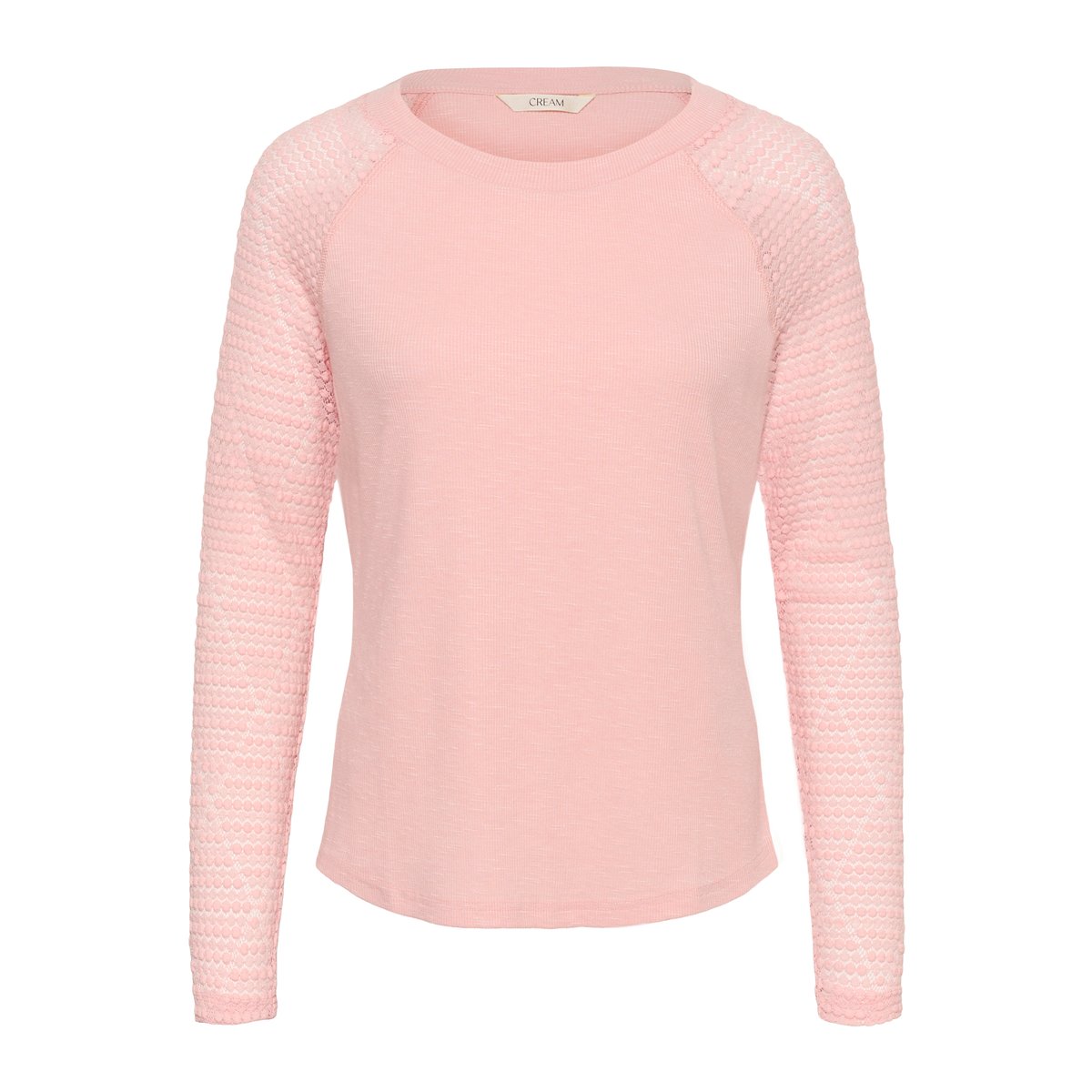 T-shirt à manches longues rose misty rose, CREAM