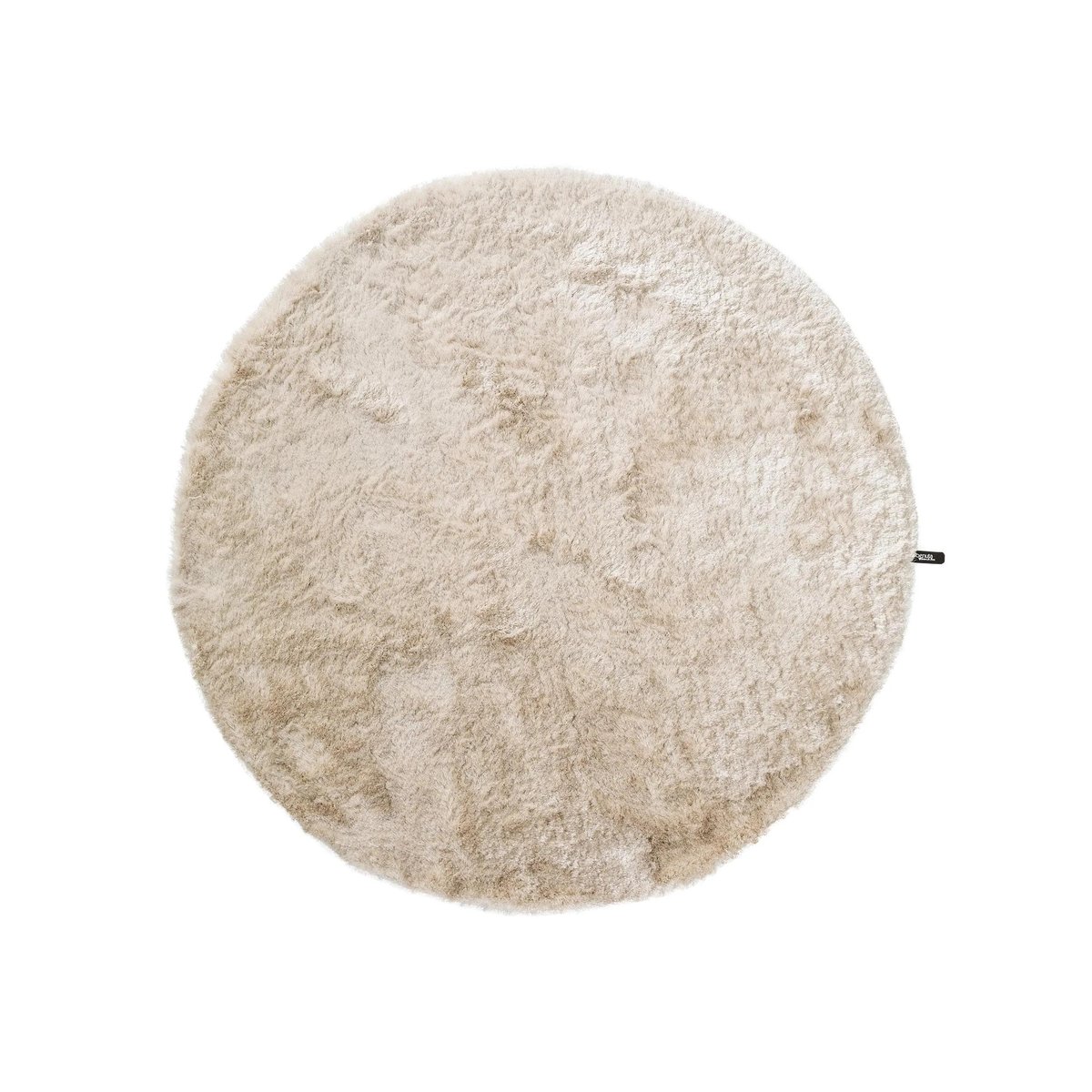 Tapis rond à poils longs WHISPER beige, BENUTA 