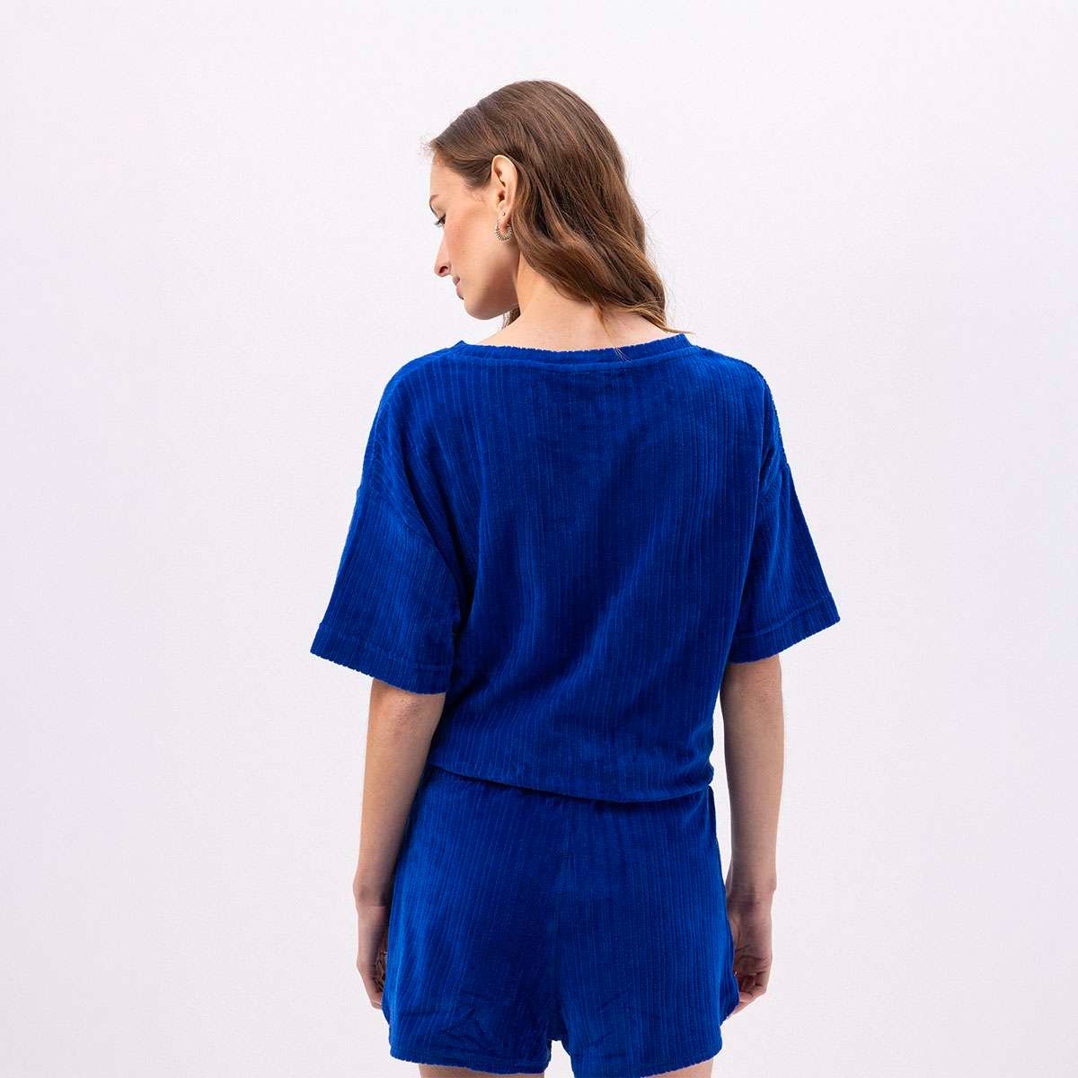T-shirt en coton organique MARTIN saphir, BENSIMON