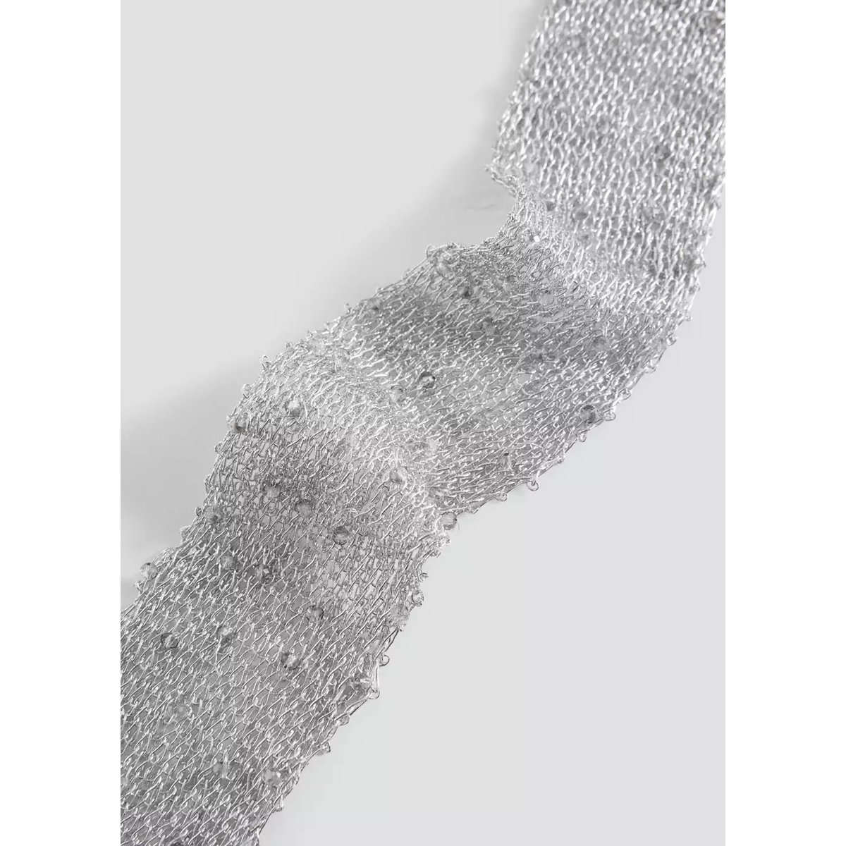 Collier ras-de-cou métallisé argent, MANGO TEEN