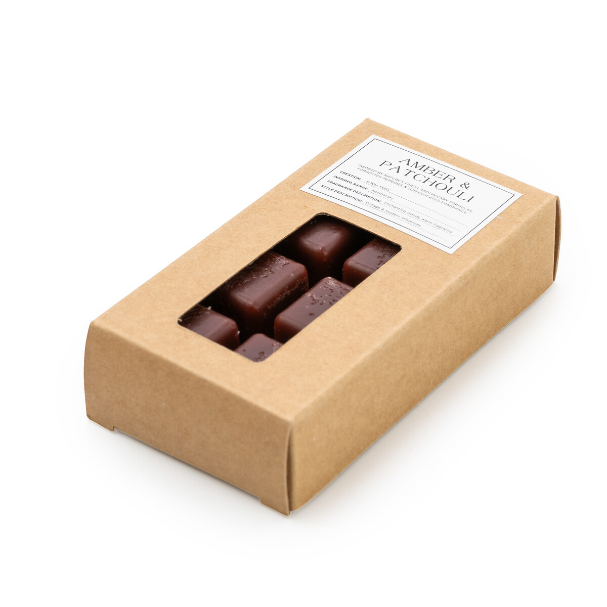 Pack of 8 Apothecary Amber & Patchouli Wax Melts amber, SO'HOME