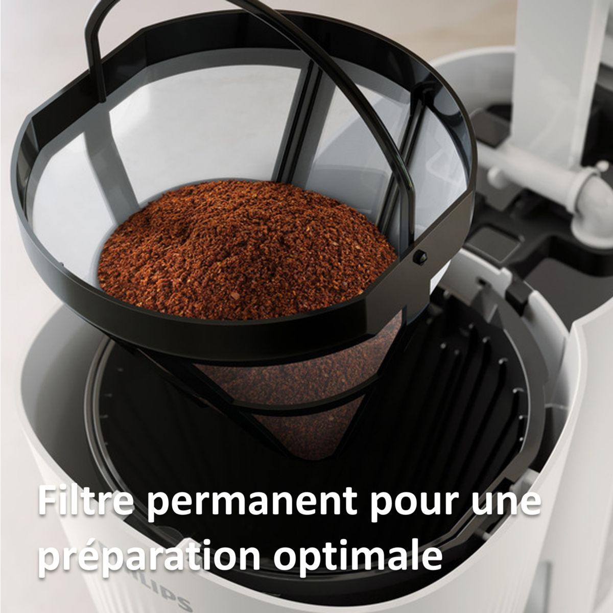 Cafetière filtre HD7411/00 blanc blanc, PHILIPS