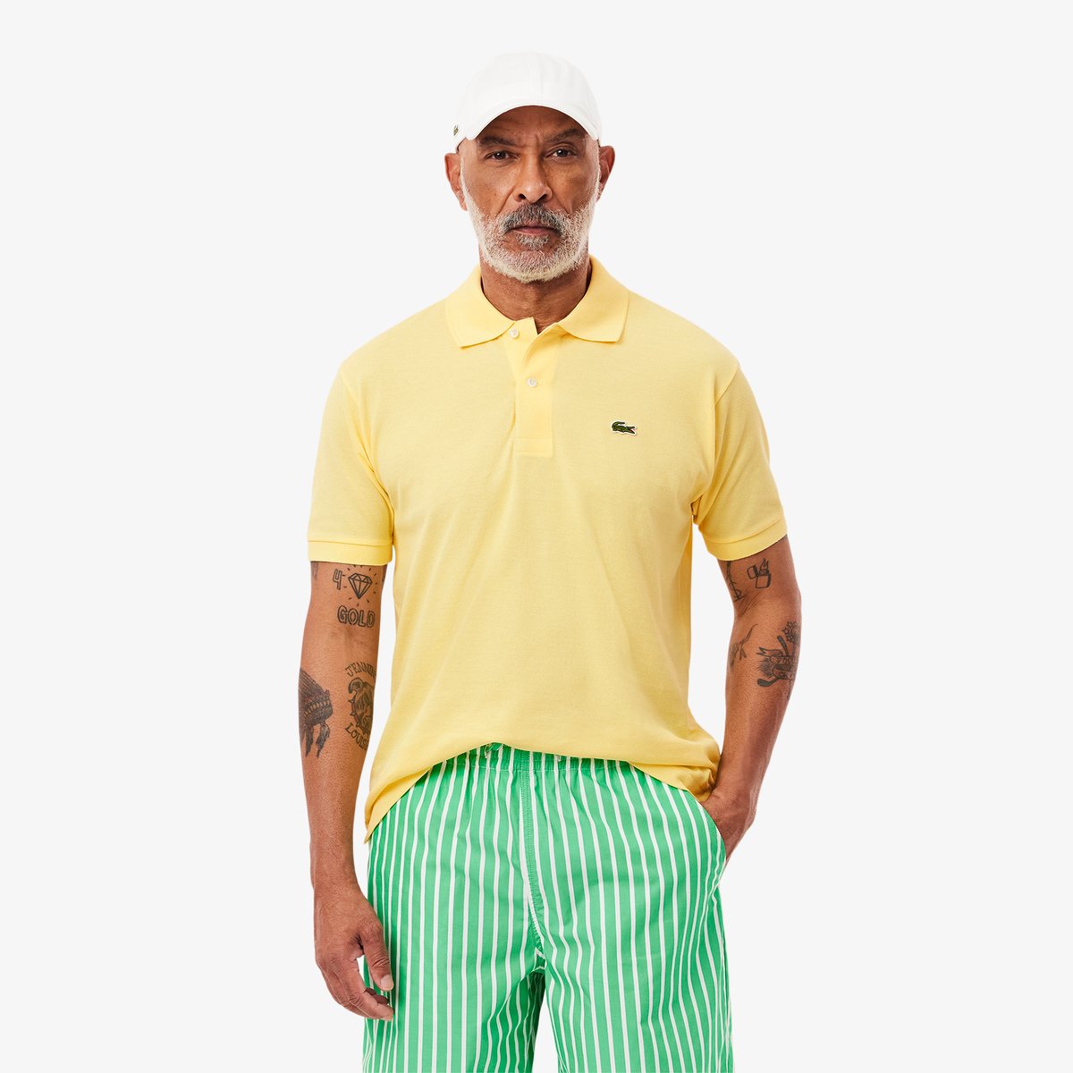 Polo L.12.12 Original classic fit jaune-107, LACOSTE