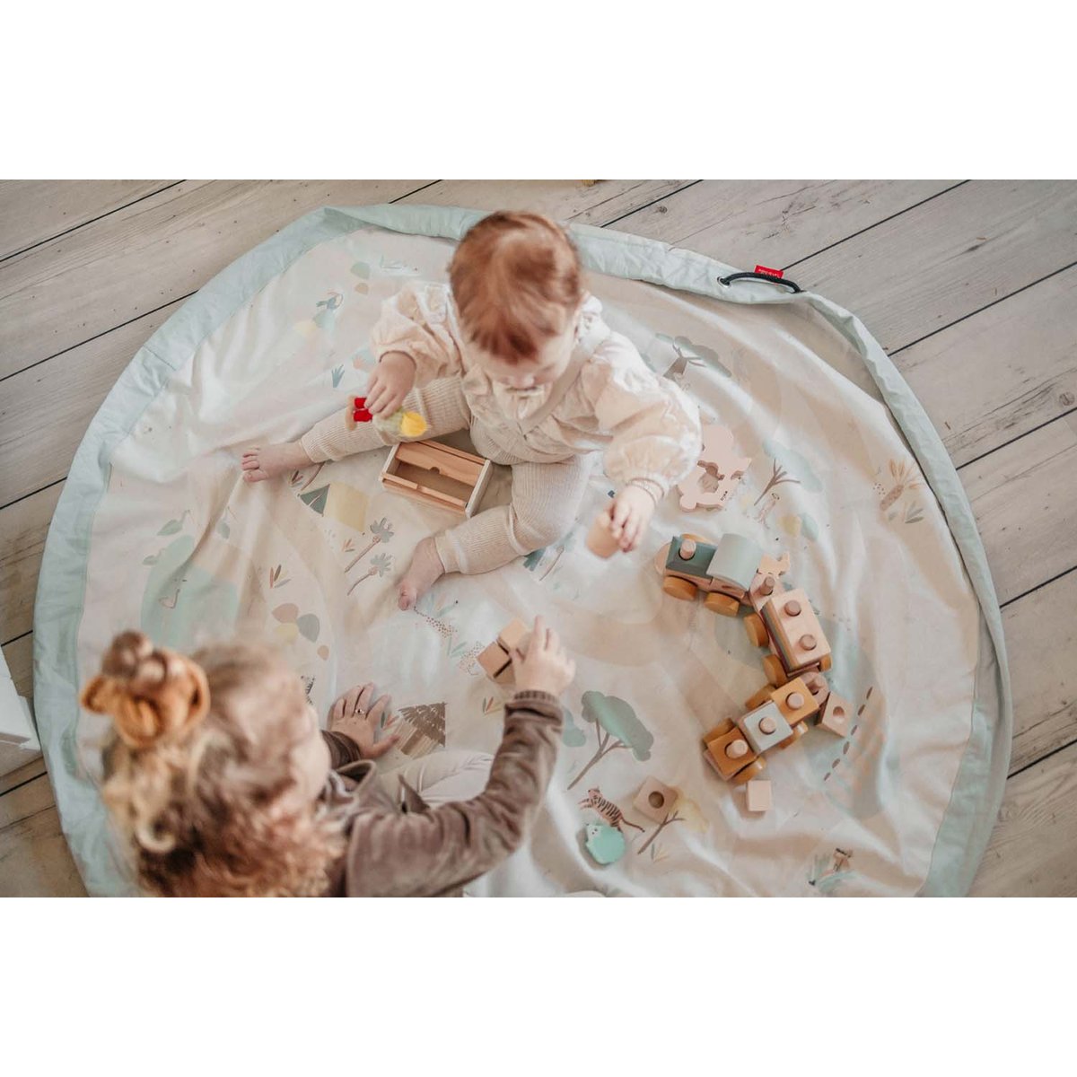play&go - tapis de jeu & sac à jouets - jungle multicolor, PLAY ET GO