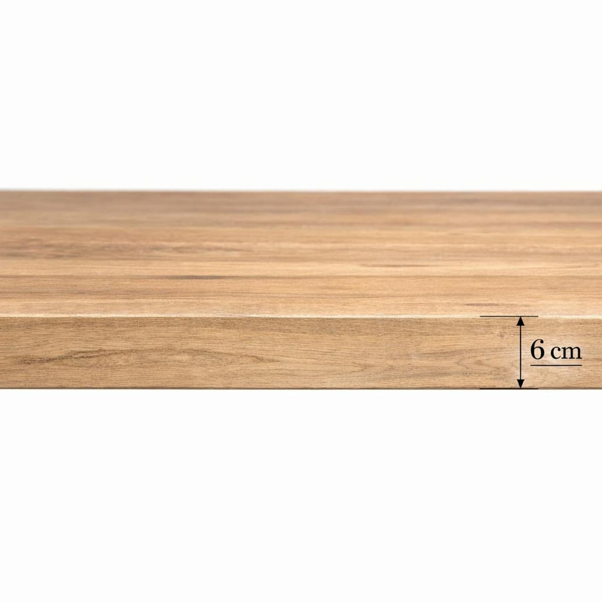 Table repas 6/8 places en bois pied central RIVANO bois clair, PIER IMPORT