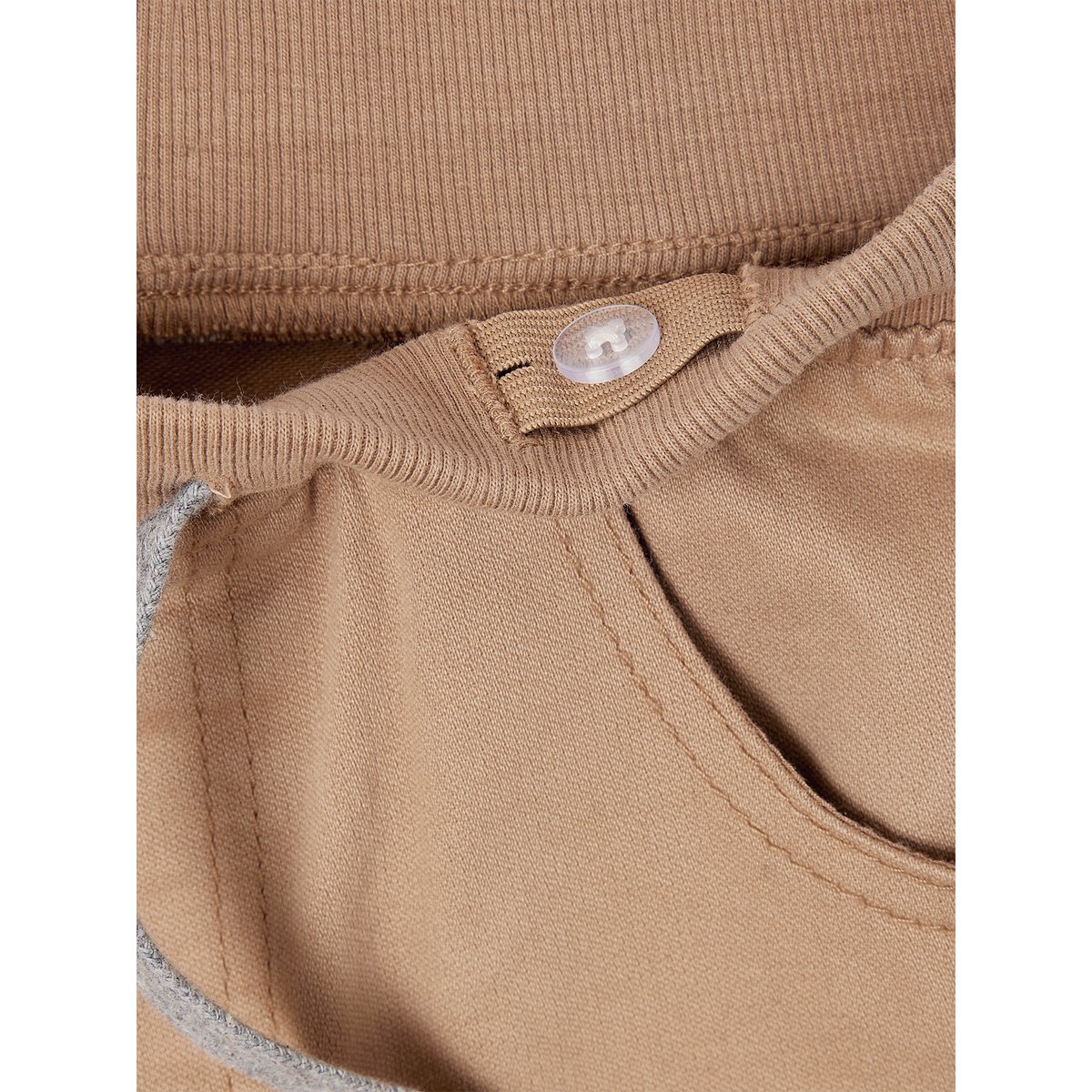 Pantalon jogger facile à enfiler caramel, VERTBAUDET