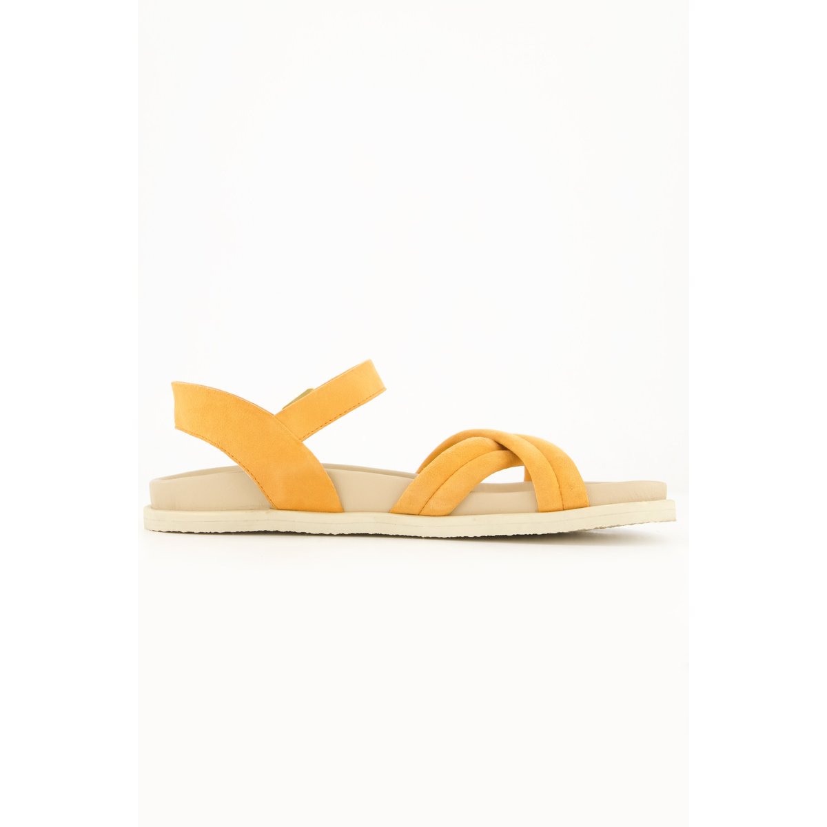 Sandales à larges brides, cuir suédé , pied large mandarine, ULLA POPKEN